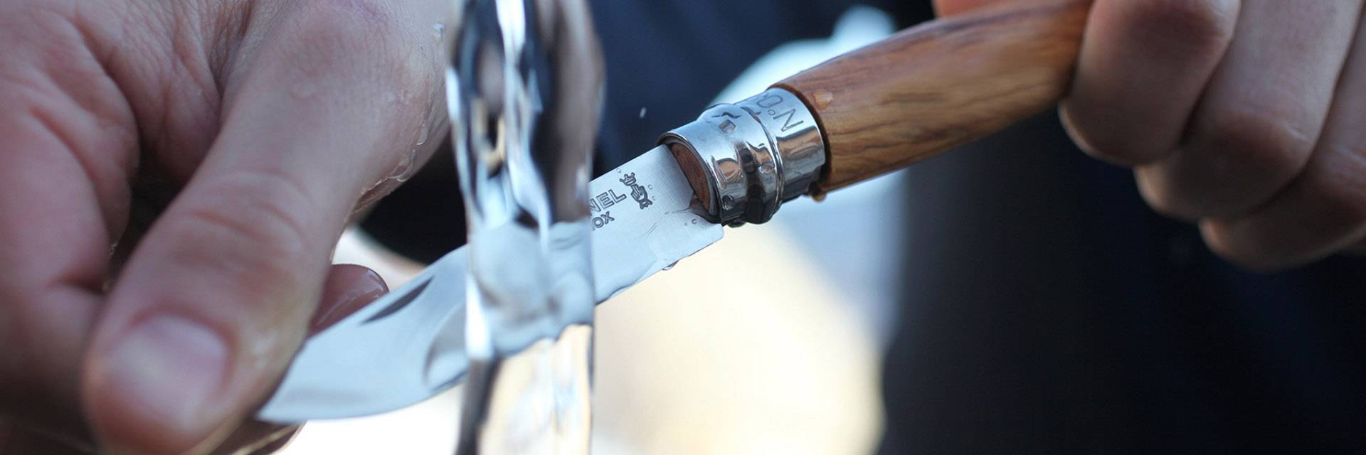 Opinel No 08 Olive Taschenmesser in Holzbox