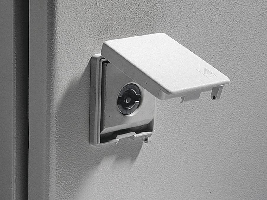 Rittal SZ 2476.000 Schlosskastenabdeckung plombierbar Polyamid Lichtgrau (RAL 7035) 2 St.