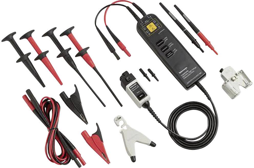 Vielseitiges Elektronik-Prüfset mit Kabeln, Klemmen und Messgerät zur Fehlersuche und Analyse in elektrischen Schaltungen.