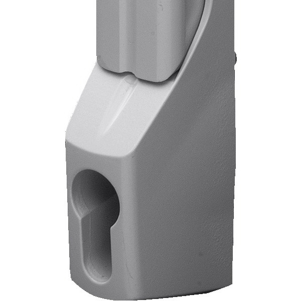 Rittal TS 8611.070 Poignée confort pour serrure demi cylindre gris clair (RAL 7035) 1 pc(s)