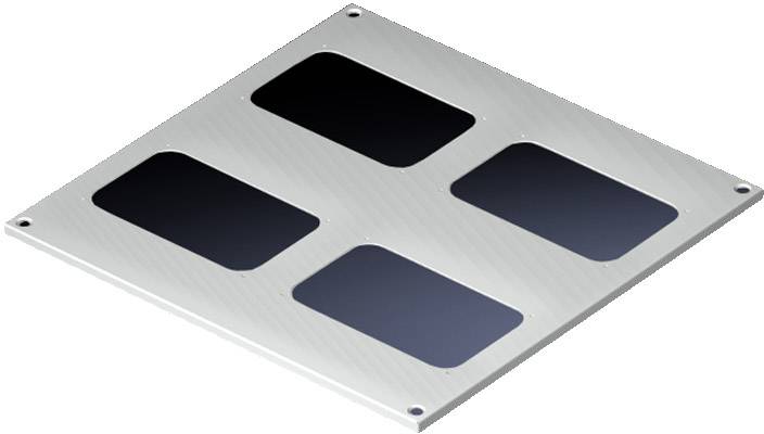Rittal SV 9665.903 Dachblech mit Kabeleinführung (L x B) 600 mm x 600 mm Stahlblech Lichtgrau