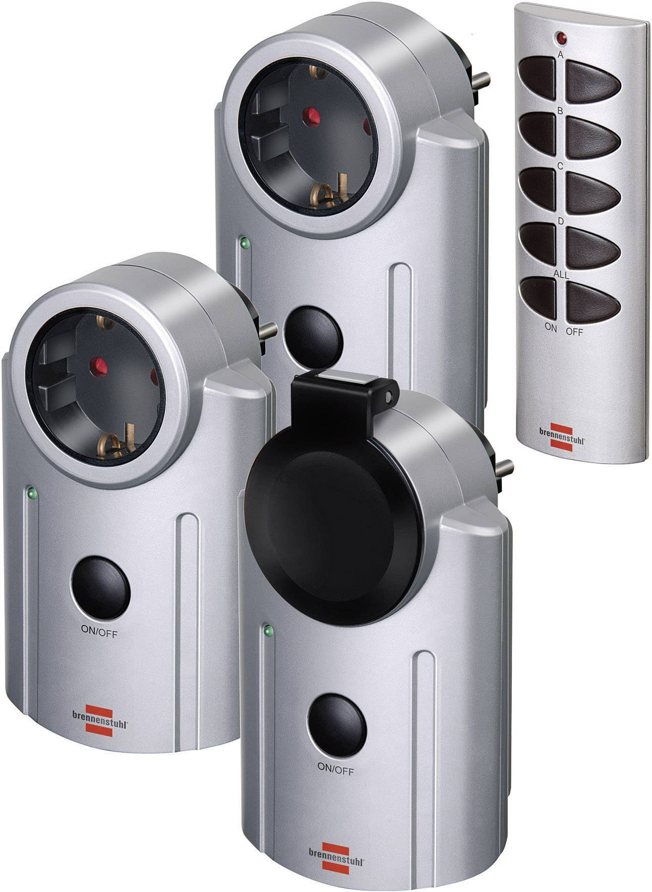 Brennenstuhl Primera-Line RC-2044 1507670 Funk-Steckdosen-Set 4teilig Außenbereich 3600 W