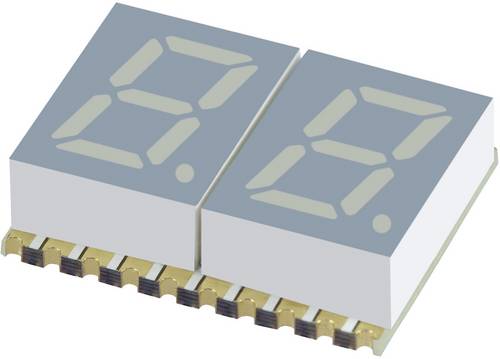 Kingbright 7-Segment-Anzeige Grün 7.62mm 2V Ziffernanzahl: 2 KCDA03-123