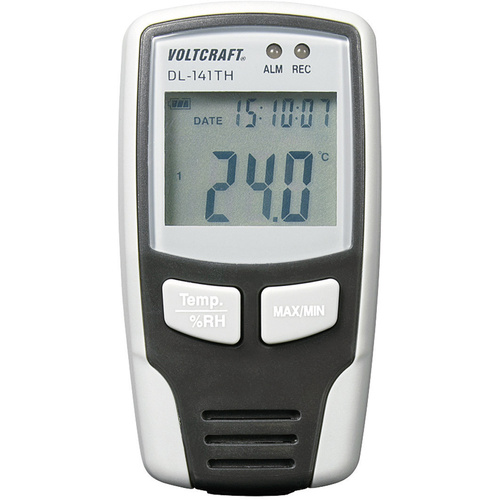VOLTCRAFT DL-141TH Multi-Datenlogger Messgröße Temperatur, Luftfeuchtigkeit -40 bis 70°C 0 bis 100% rF