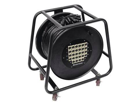 Omnitronic XLR Multicore Kabeltrommel 30.00 m Anzahl Eingänge:24 x Anzahl Ausgänge:4 x