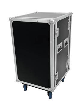 Omnitronic Rack Profi 19 Zoll Rack 18 HE Holz inkl. Griff, inkl. Rollen