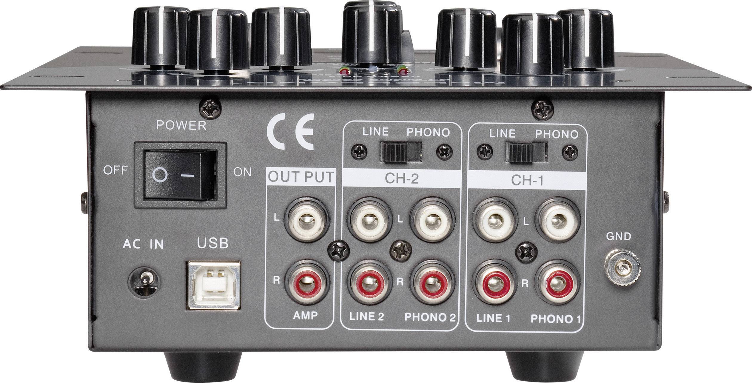 Renkforce DJ10+USB 2-Kanal DJ Mixer