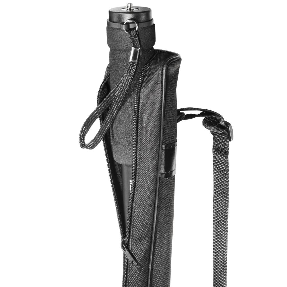 Walimex Pro WT-1003 Einbeinstativ 1/4 Zoll Arbeitshöhe=55 - 171 cm Dunkelgrau inkl. Tasche