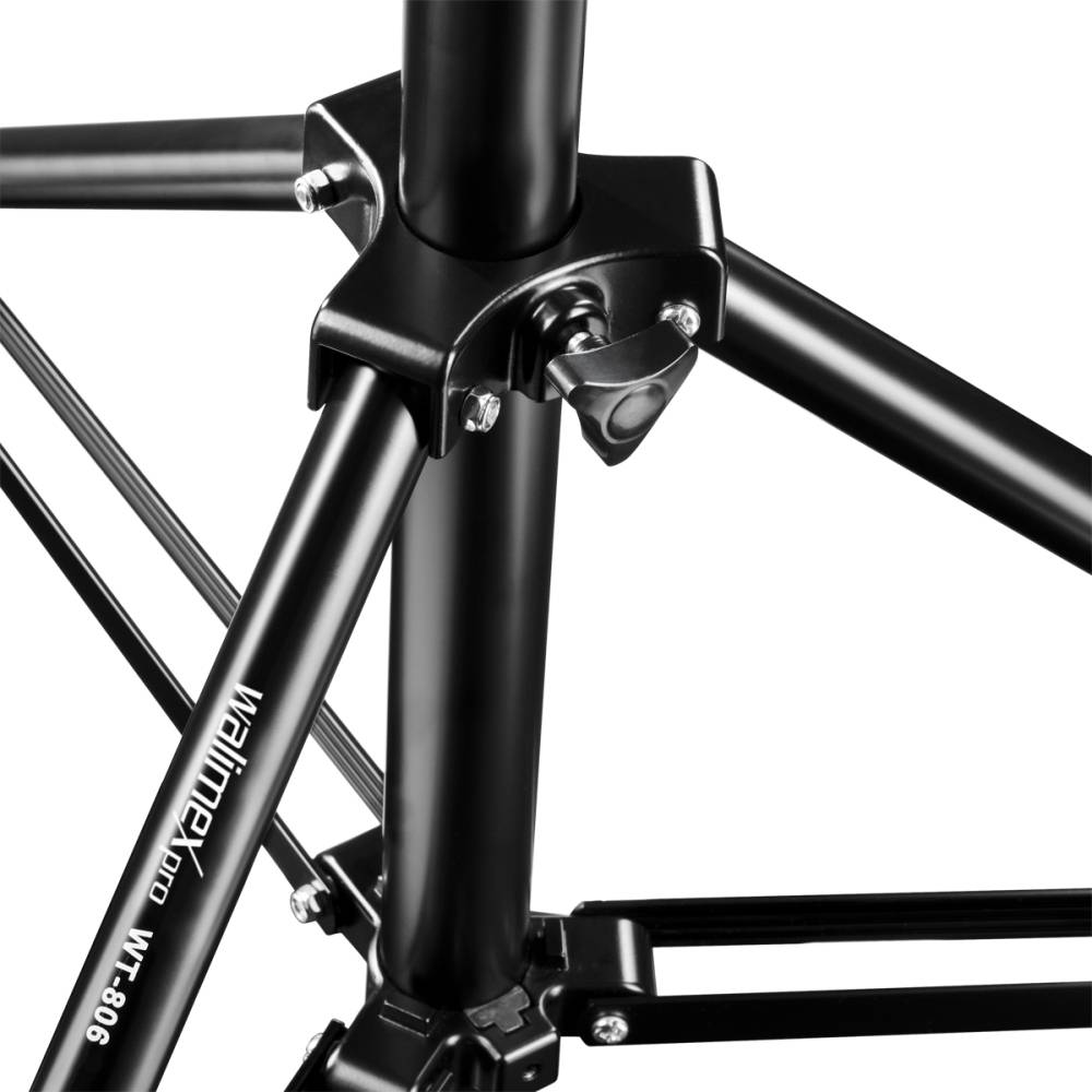 Walimex Pro 12138 Lampenstativ Arbeitshöhe 98 - 256 cm inkl. Tasche