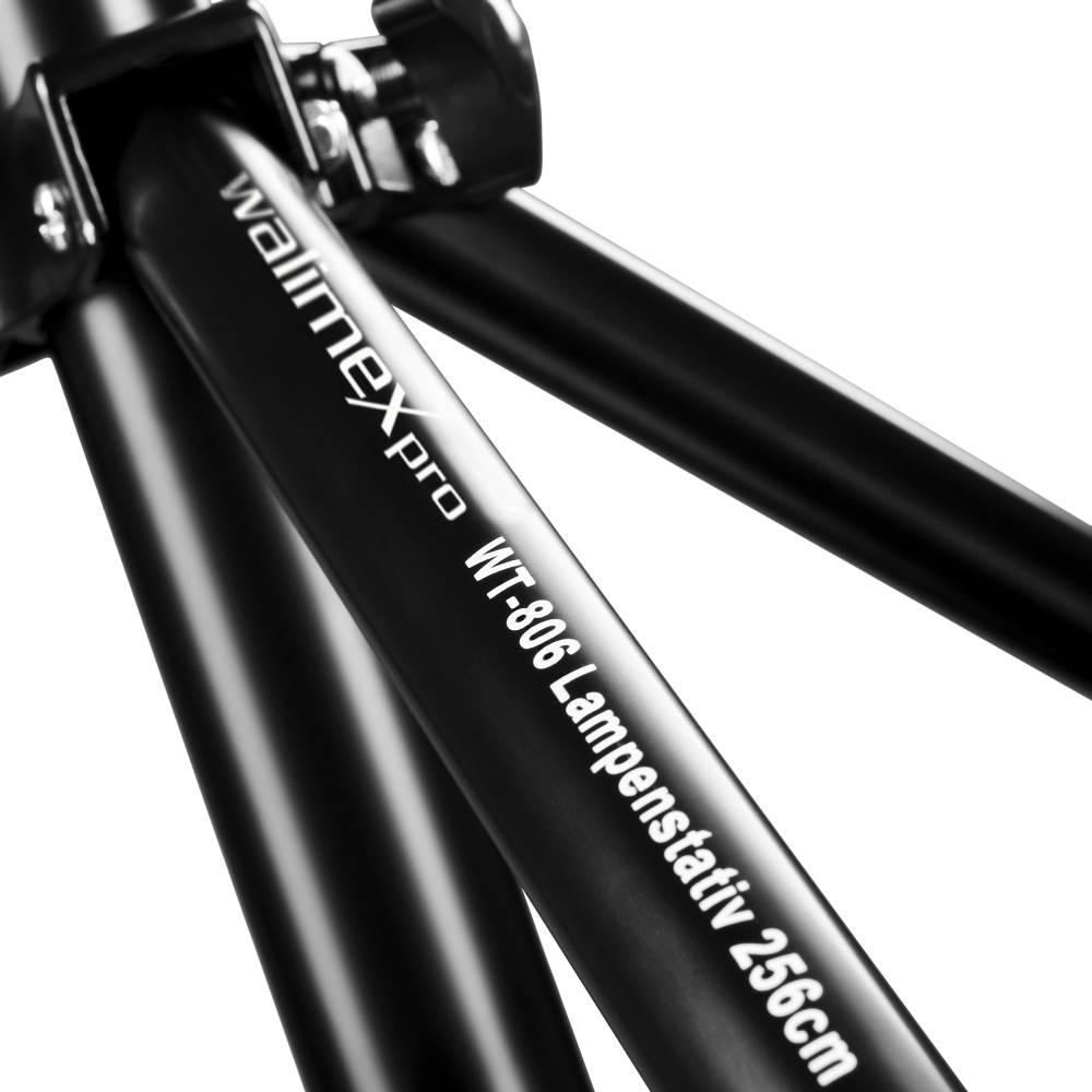 Walimex Pro 12138 Lampenstativ Arbeitshöhe 98 - 256 cm inkl. Tasche