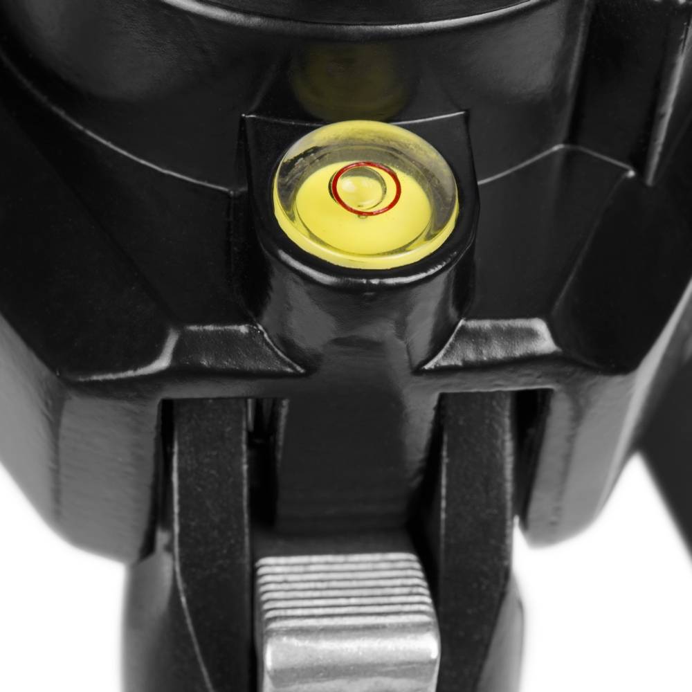 Walimex WAL-666 Dreibeinstativ 1/4 Zoll Arbeitshöhe=64 - 161 cm Silber inkl. Tasche