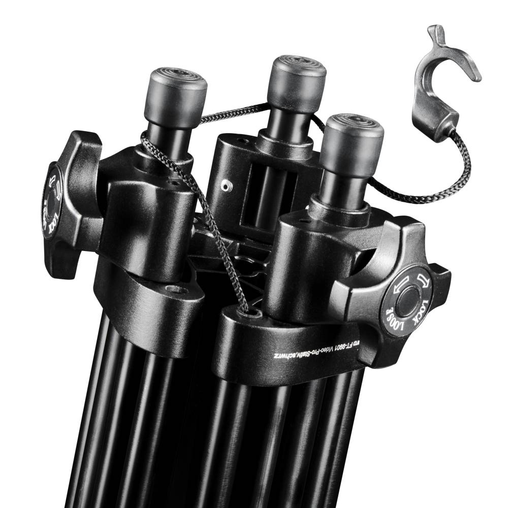 Walimex Pro EI-9901 Dreibeinstativ 1/4 Zoll Arbeitshöhe=69 - 138 cm inkl. Tasche