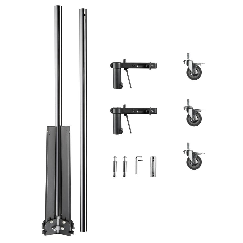 Walimex Pro 15803 Rollstativ Arbeitshöhe 223 cm (max)