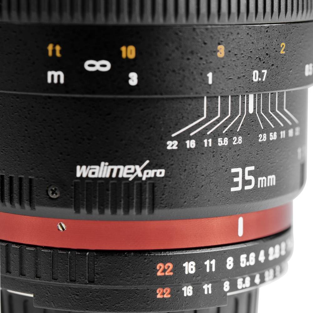 Walimex Pro 35/1,4 DSLR 16958 Weitwinkel-Objektiv f/1 - 1.4 35 - 52.5mm