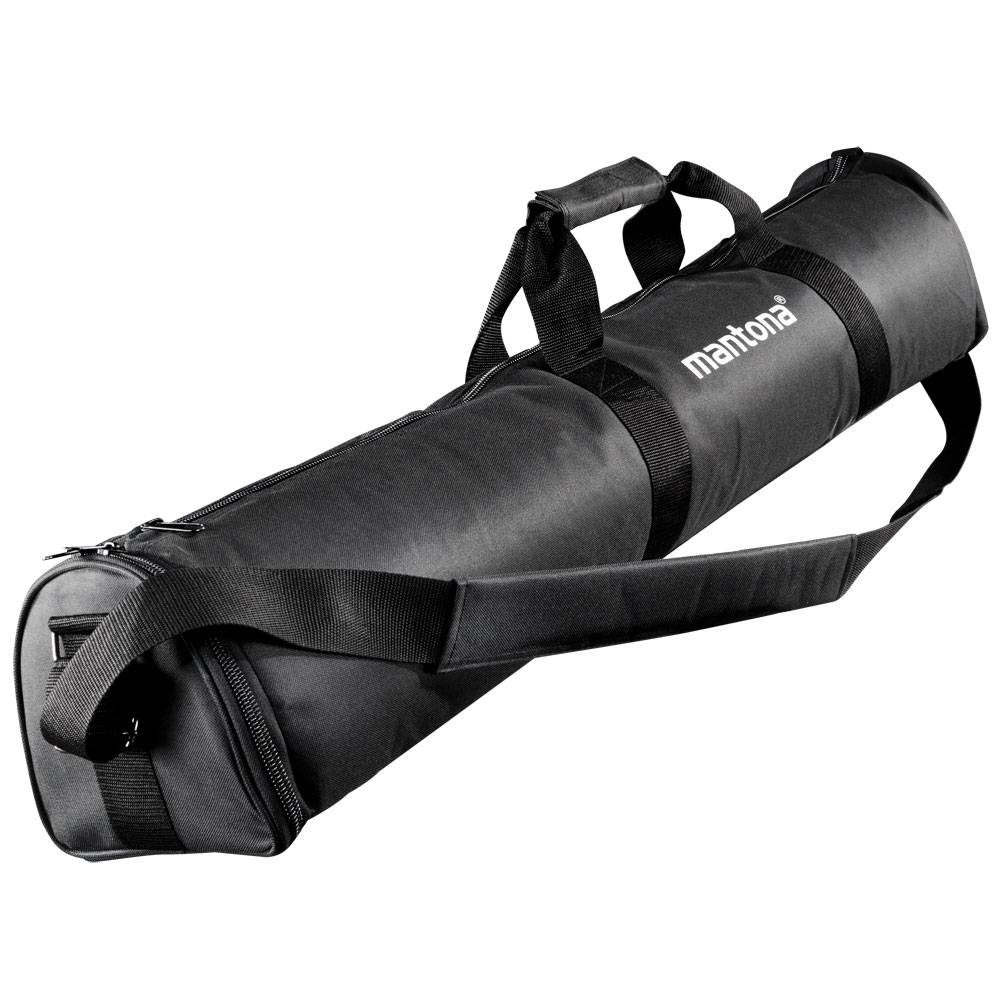 Mantona Dolomit 1300 Dreibeinstativ 1/4 Zoll, 3/8 Zoll Arbeitshöhe=83 - 188 cm Schwarz