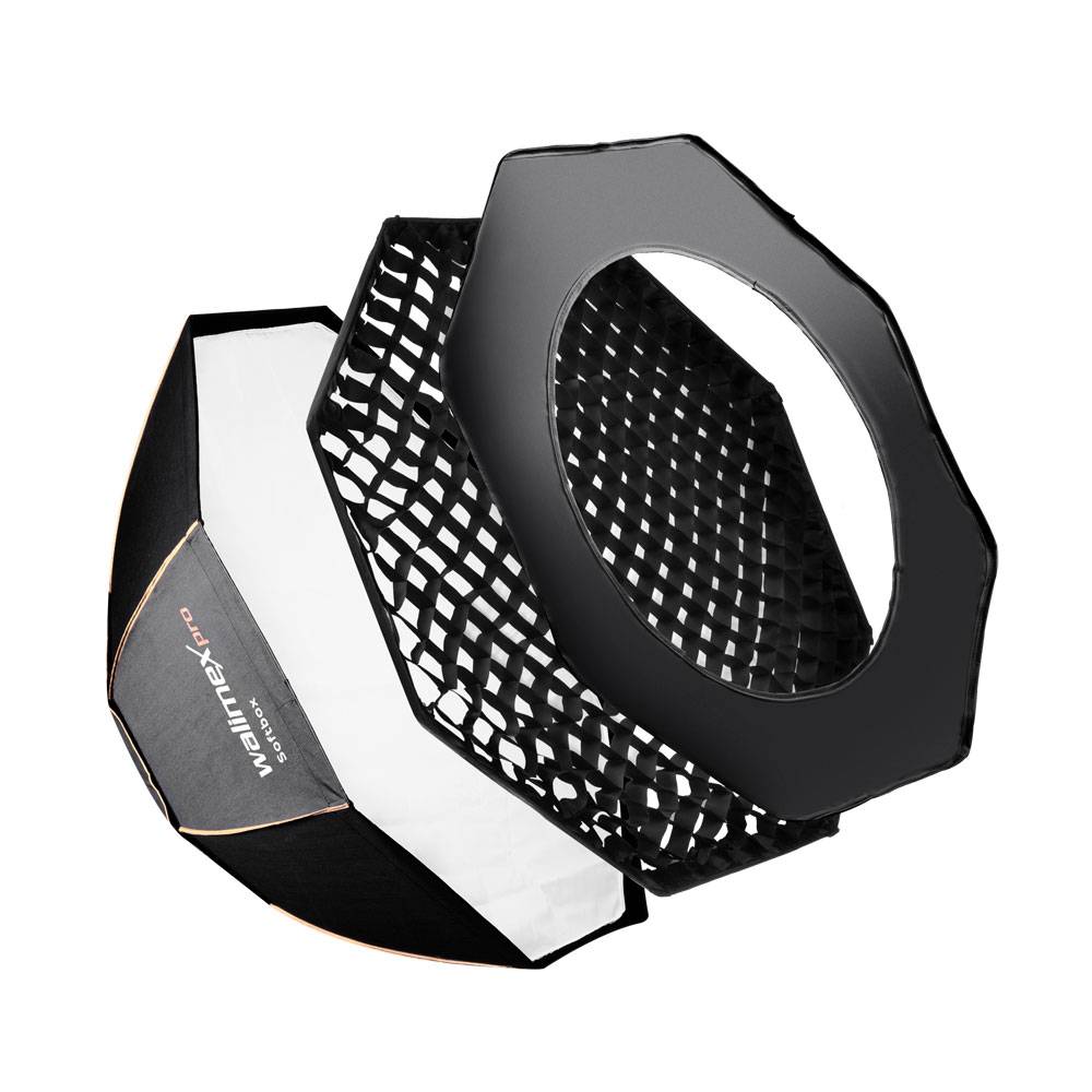 Walimex Pro Octagon PLUS Orange Line 18813 Softbox (Ø x L) 60cm x 31.5cm 1St.