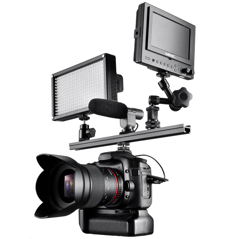 Walimex Blitzschuh Verlängerungsschiene Außengewinde=1/4"