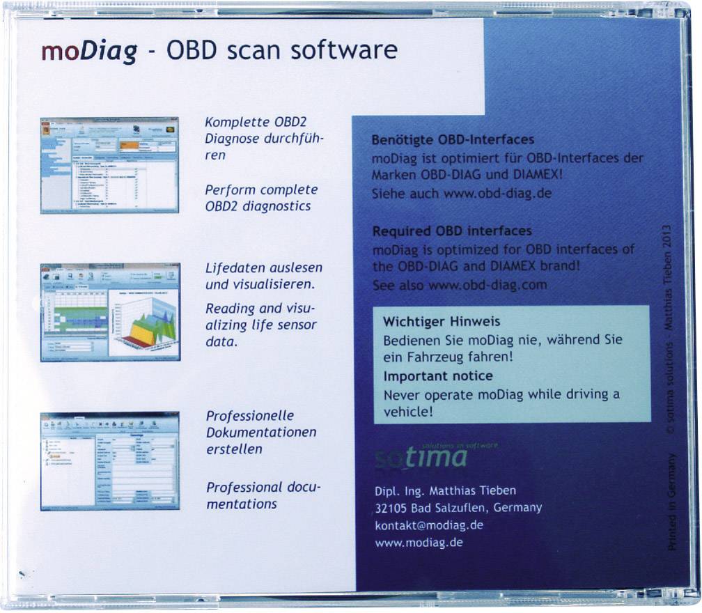Diamex Software moDiag Ultimate Software 7206