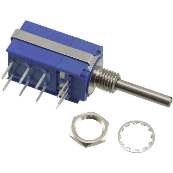 Bourns 54CAD-E28-B13/P50L Dreh-Potentiometer mit Druck-Zug-Schalter Mono 0.5W 5kΩ 1St.