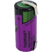 Tadiran Batteries SL 761 T Spezial-Batterie 2/3 AA U-Lötfahne Lithium 3.6V 1500 mAh 1St. Tadiran Batteries SL 761 T Spezial-Batterie 2/3 AA U-Lötfahne Lithium 3.6V 1500 mAh 1St.