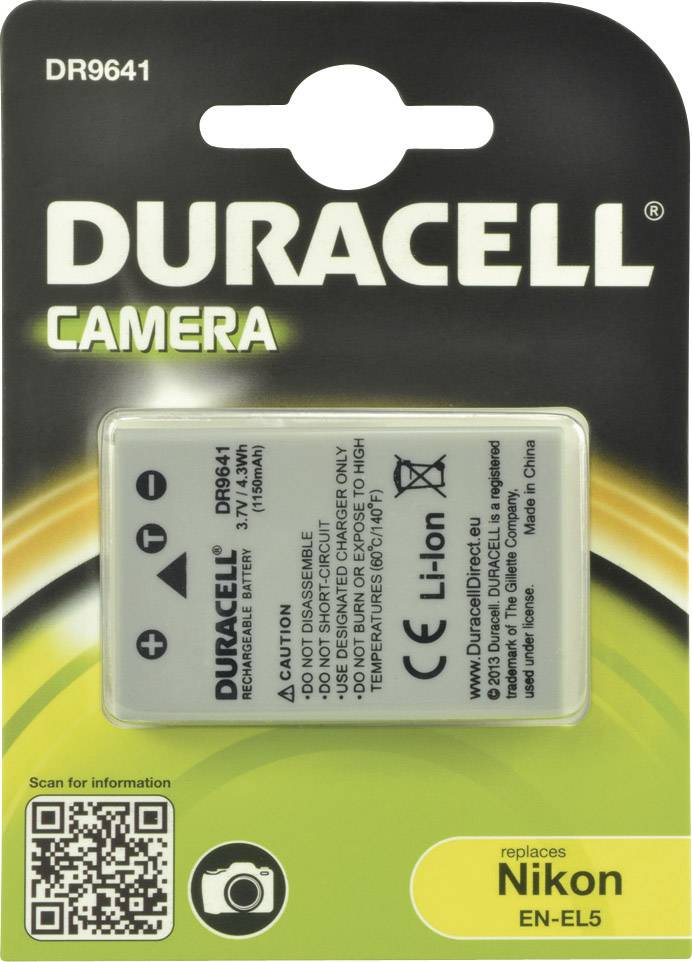 Duracell EN-EL5 Kamera-Akku ersetzt Original-Akku (Kamera) EN-EL5 3.7 V 1150 mAh