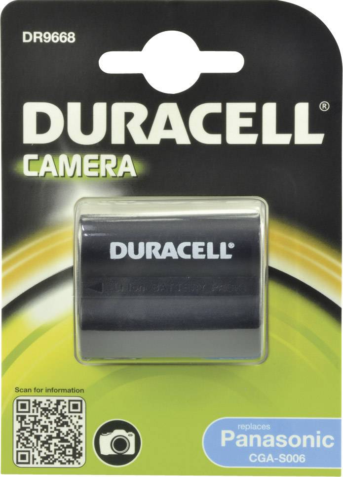 Duracell CGA-S006 Kamera-Akku ersetzt Original-Akku (Kamera) CGR-S006E/1B, CGR-S006E, CGR-S006, CGA-S006, DMW-BMA7 7.4V 700 mAh