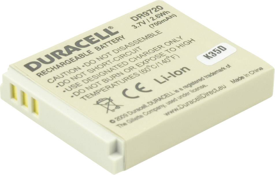 Duracell NB-6L Kamera-Akku ersetzt Original-Akku (Kamera) NB-6L 3.7V 700 mAh