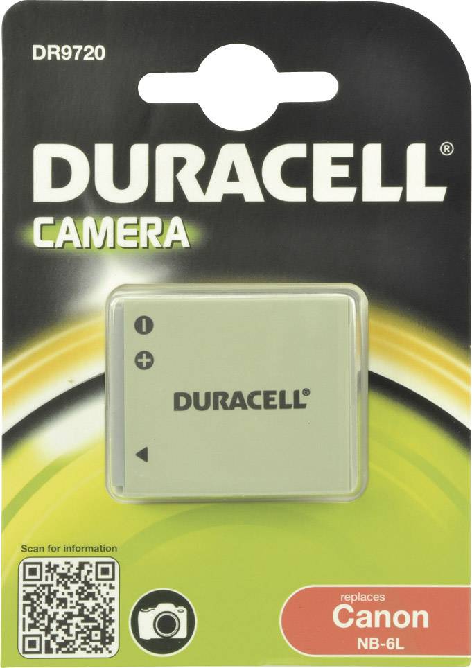 Duracell NB-6L Kamera-Akku ersetzt Original-Akku (Kamera) NB-6L 3.7V 700 mAh