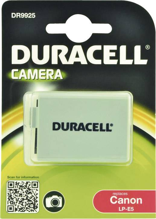 Duracell LP-E5 Kamera-Akku ersetzt Original-Akku (Kamera) LP-E5 7.4 V 1020 mAh