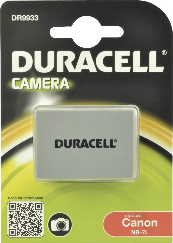 Duracell NB-7L Kamera-Akku ersetzt Original-Akku (Kamera) NB-7L 7.4 V 1000 mAh
