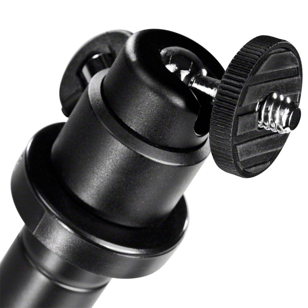 Walimex Easy Tisch- & Kamerastativ Tischstativ 1/4 Zoll Arbeitshöhe=35 - 38 cm Schwarz inkl. Tasche