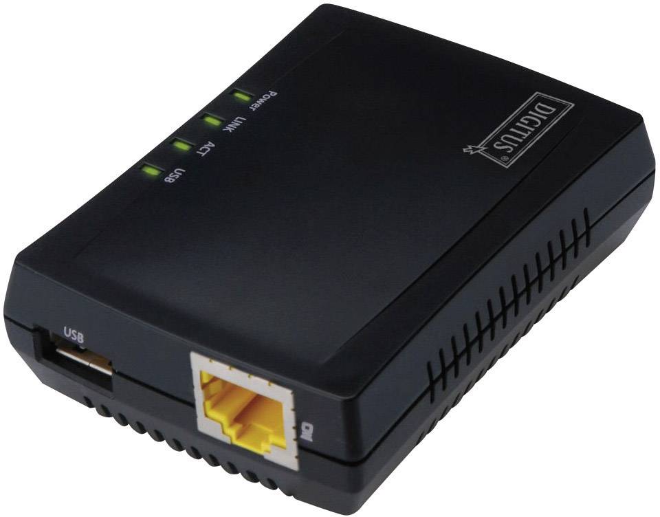 Digitus DN-13020 Netzwerk USB-Server USB-A (USB 2.0), LAN (10/100MBit/s)
