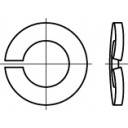 TOOLCRAFT 105822 Federring Innen-Durchmesser: 3.1mm DIN 128 Federstahl verzinkt 100St.
