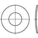 TOOLCRAFT 105920 Federscheibe Innen-Durchmesser: 8.4mm DIN 137 Federstahl verzinkt 100St.