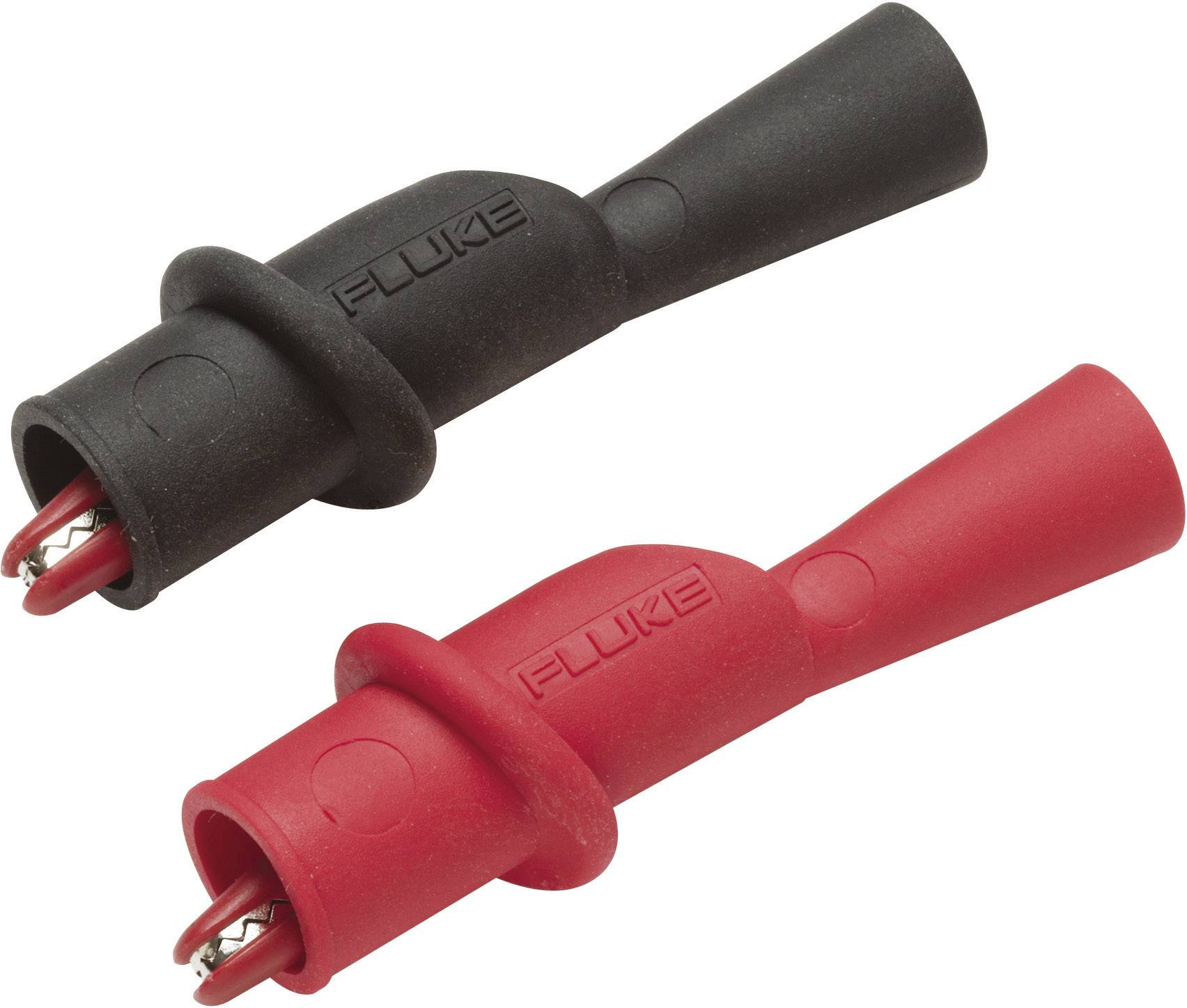Fluke AC175 Sicherheits-Abgreifklemmen-Set Buchse 2 mm CAT III 1000 V, CAT IV 600 V Schwarz, Rot