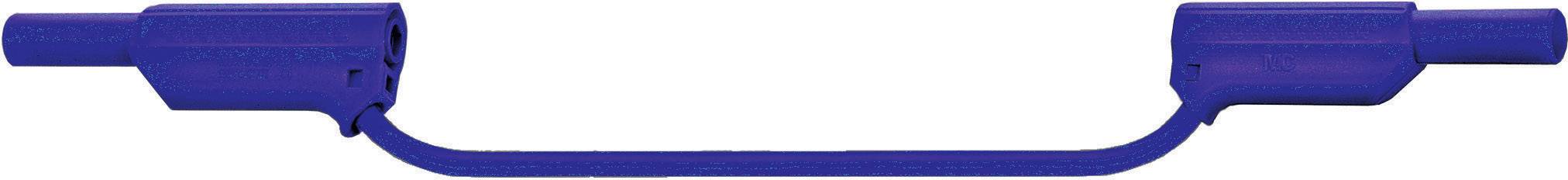 Stäubli XVF-4075 Sicherheits-Messleitung Lamellenstecker 4 mm Lamellenstecker 4 mm 1.00 m Blau 1 St.