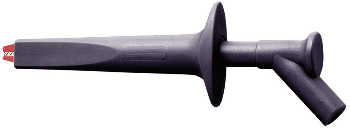 Stäubli AB200 Sicherheits-Abgreifklemme Steckanschluss 4mm CAT IV 1000V Schwarz