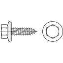 TOOLCRAFT 1069991 Fassadenschraube 6.5 mm 45 mm Außensechskant 88176 Edelstahl A2 300 St.