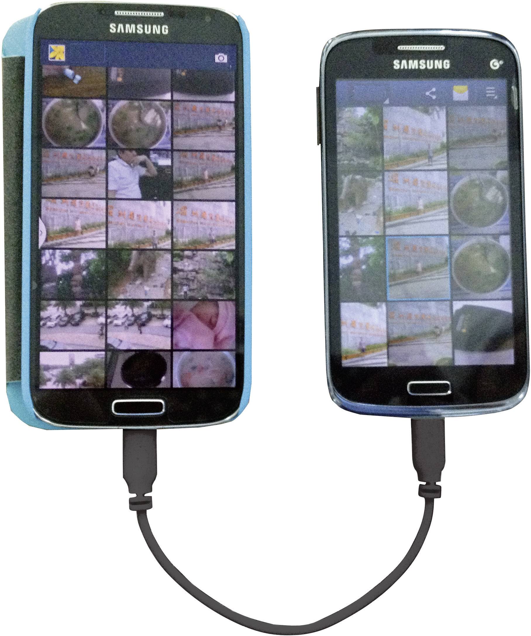 Renkforce USB-Kabel USB 2.0 USB-Micro-B Stecker, USB-Micro-B Stecker 0.15 m Schwarz mit OTG-Funktion, SuperSoft-Ummantelung RF-4079670