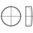 TOOLCRAFT Verschlußdeckel Stahl 107073 100 St. (Ø) 18mm