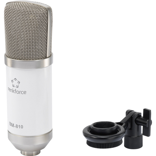 Renkforce BM-810W Studiomikrofon Übertragungsart:Kabelgebunden inkl. Klammer