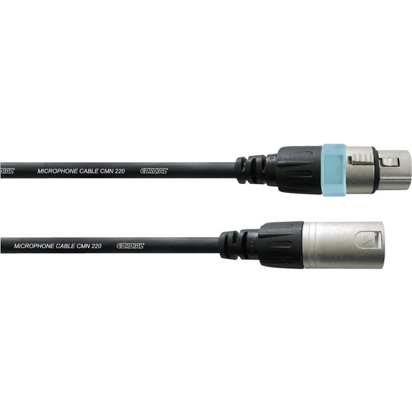 Câble pour microphone Cordial 10 m REAN XLR femelle/XLR mâle noir XLR femelle/XLR mâle