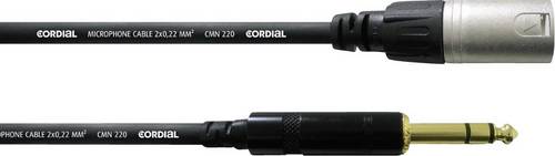 Cordial CFM 9 MV XLR Adapterkabel [1x XLR-Stecker - 1x Klinkenstecker 6.35 mm] 9.00 m Schwarz
