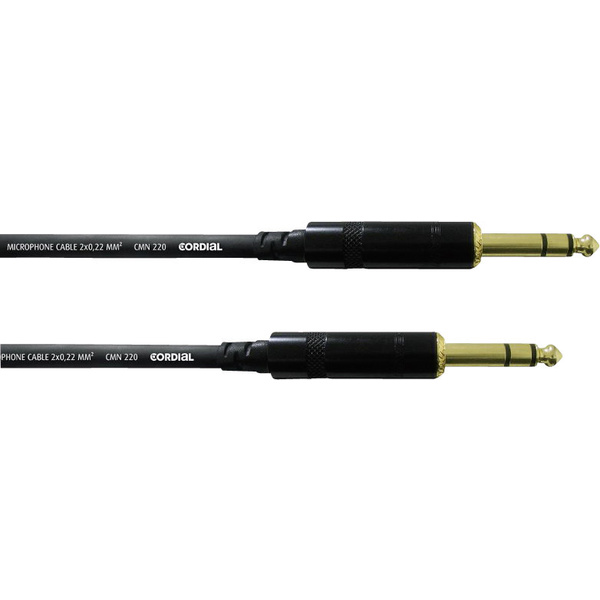 Cordial CFM 0,9 VV Instrumenten Kabel [1x Klinkenstecker 6.35mm - 1x Klinkenstecker 6.35 mm] 0.90m Schwarz