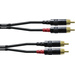 Cordial CFU 0,6 CC Audio Adapterkabel [2x Cinch-Stecker - 2x Cinch-Stecker] 0.60 m Schwarz