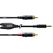 Cordial CFY3WCC Audio Adapterkabel [1x Klinkenstecker 3.5 mm - 2x Cinch-Stecker] 3.00 m Schwarz