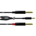 Cordial CFY3WPP Audio Adapterkabel [1x Klinkenstecker 3.5mm - 2x Klinkenstecker 6.35 mm] 3.00m Schwarz
