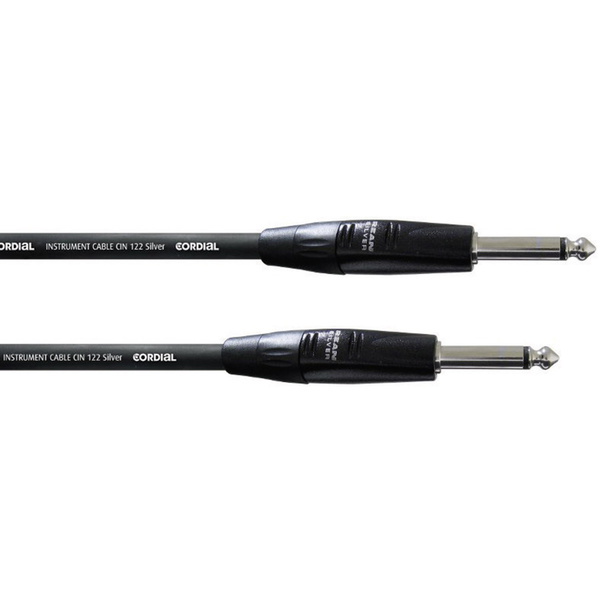 Cordial CII 6 PP Instrumenten Kabel [1x Klinkenstecker 6.35mm - 1x Klinkenstecker 6.35 mm] 6.00m Schwarz