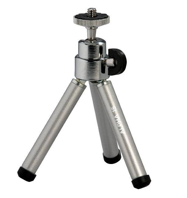 Cullmann Alpha 15 Ministativ Arbeitshöhe=11 - 18 cm Silber Kugelkopf