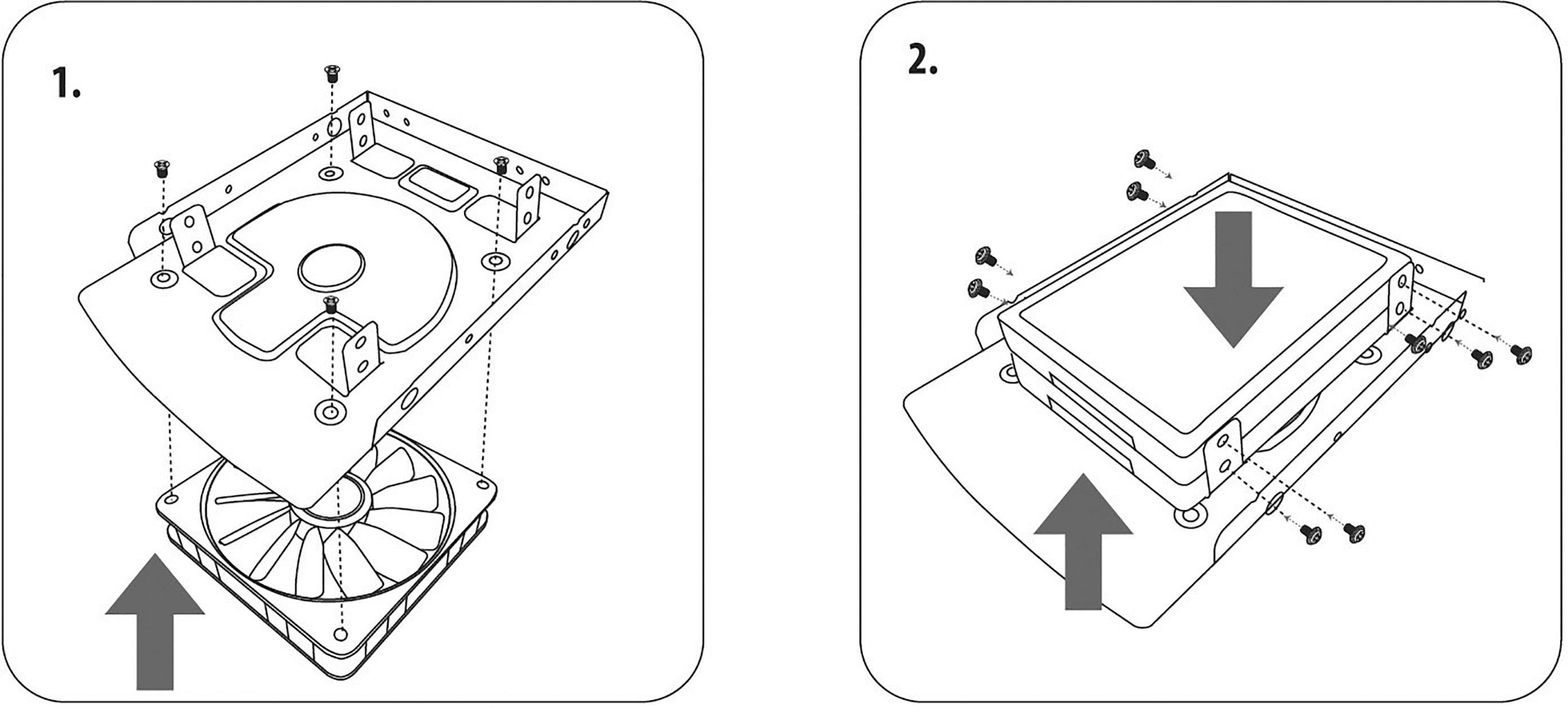 Renkforce HDA-259A 3.5 Zoll Festplatten-Einbaurahmen auf 2.5 Zoll